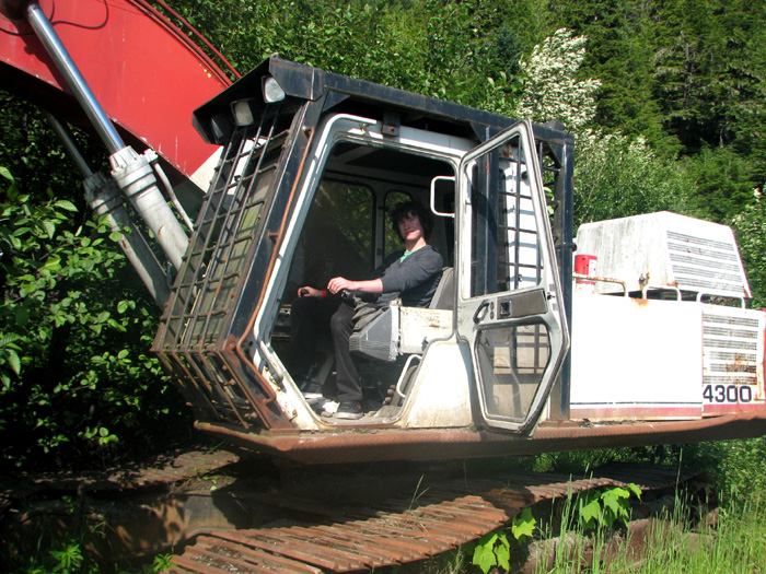 Spence drives an old rig.